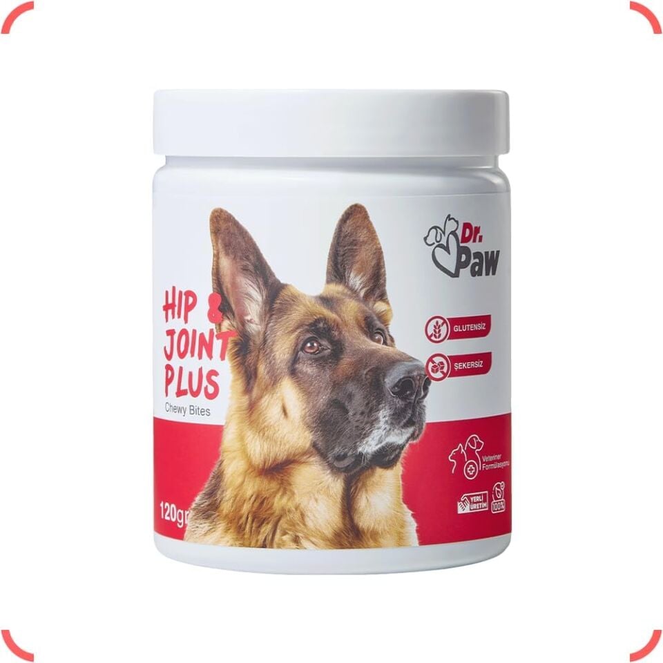 Hip & Joint Plus/Köpekler İçin Kalça, Eklem ve Kas Gelişimi Destekleyici (60 adet/120 gr)