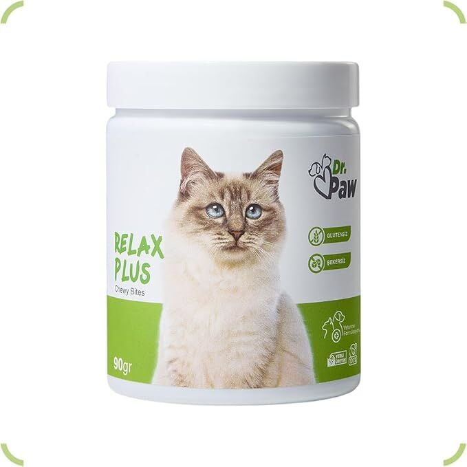 Relax Plus/Stres Azaltıcı ve Rahatlatıcı Premium Kedi Tableti (60 adet/90 gr)