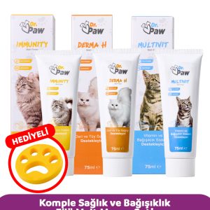 Komple Sağlık Ve Bağışıklık 3’lü Malt Macun Seti - Multivit, Derma H Ve Immunity Destekli Takviye