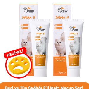 Deri Ve Tüy Sağlığı 2’li Malt Macun Seti ve Derma H Formülü, Omega 3-6 Ve Biotin Içerikli